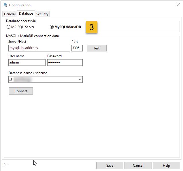 config-database-xtweb